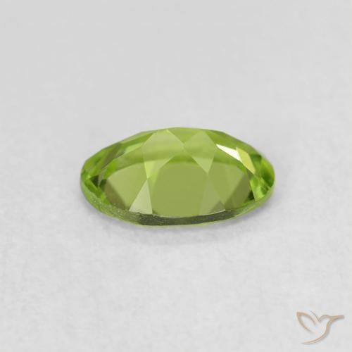 Peridot Gemstone in 7 x 5 mm (calibrated) Size for Sale, Peridot Stone in Medium Green Color