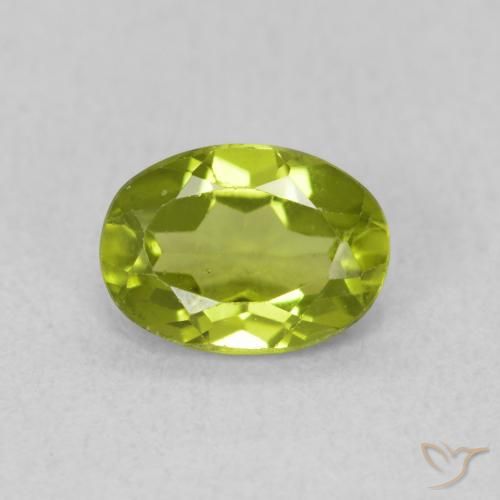 0.82ct Natural Olive Green Peridot, Oval, VS