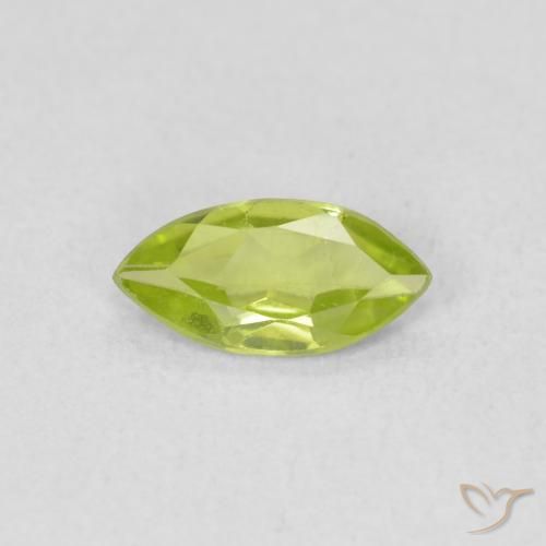 0.50ct Natural Bright Green Peridot, Marquise, VS