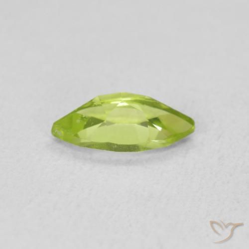 Peridot Gemstone in 8 x 4 mm (calibrated) Size for Sale, Peridot Stone in Lively Yellowish Green Color