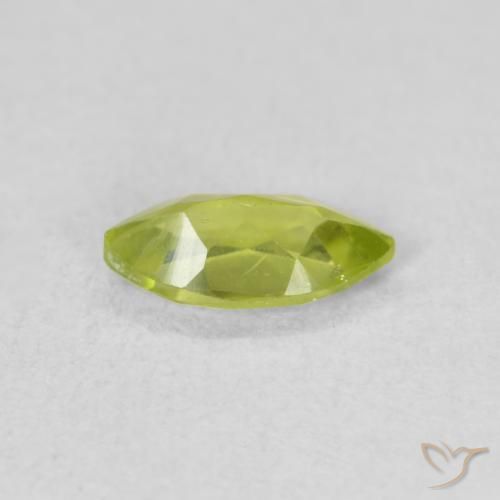 Peridot Gemstone in 8 x 4.2 mm Size for Sale, Peridot Stone in Bright Green Color