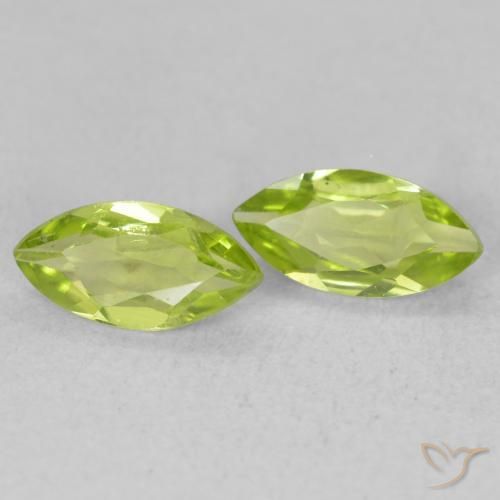 1.01ctw Natural Medium Green Peridot, Marquise, VS