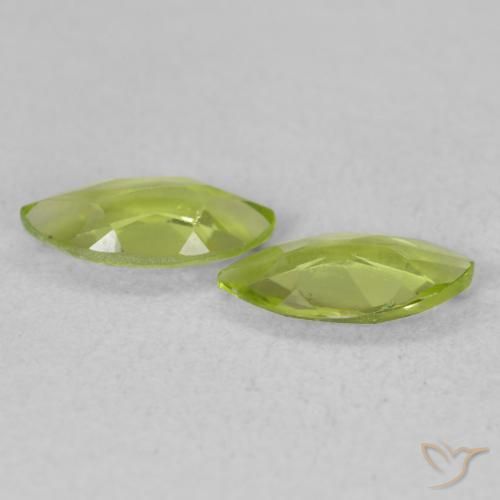Peridot Gemstones in 8 x 4 mm (calibrated) Size for Sale, Peridot Stones in Medium Green Color