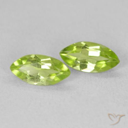 1.08ctw Natural Bright Green Peridot, Marquise, VS