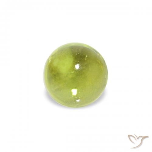 0.38ct Olive Green Peridot, Round, Transparent