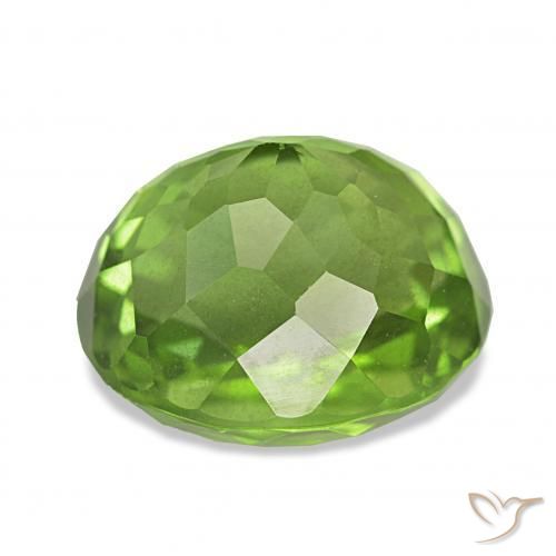 Peridot Gemstone in 11.4 x 9.9 mm Size for Sale, Peridot Stone in Lively Green Color