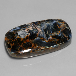 52.84 ct Multicolor Pietersite Gemstone, Pietersite Gem in Cushion Cabochon Shape for Sale.