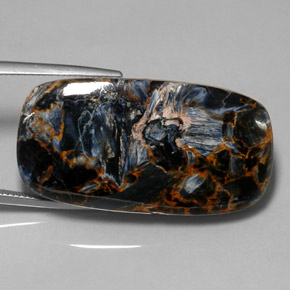 52.84 ct Multicolor Pietersite Stone, Natural Pietersite in Cushion Cabochon Shape for Sale