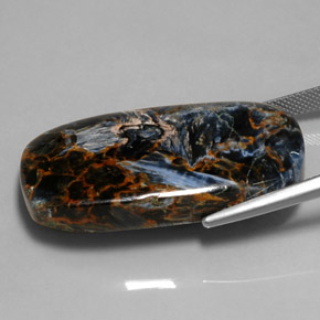 Pietersite Gemstone in 37.8 x 19.8 mm Size for Sale, Pietersite Stone in Multicolor Color