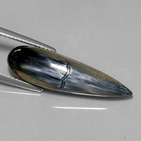 6.91 ct Multicolor Pietersite Stone, Natural Pietersite in Pear Cabochon Shape for Sale