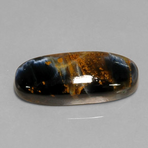 10.81 ct Multicolor Pietersite Gemstone, Pietersite Gem in Oval Cabochon Shape for Sale.