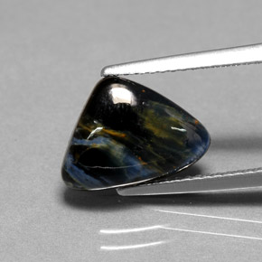 2.67 ct Multicolor Pietersite Gemstone, Pietersite Gem in Trillion Cabochon Shape for Sale.