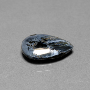 2.16 ct Multicolor Pietersite Gemstone, Pietersite Gem in Pear Cabochon Shape for Sale.