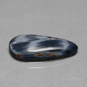 2.63 ct Multicolor Pietersite Gemstone, Pietersite Gem in Pear Cabochon Shape for Sale.