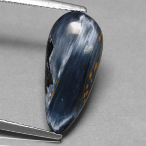 2.63 ct Multicolor Pietersite Stone, Natural Pietersite in Pear Cabochon Shape for Sale