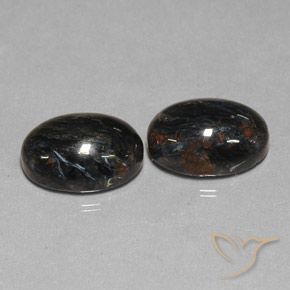 13.25 ct Oval Pietersite, 14.1 x 10.2 mm From China, Photo A