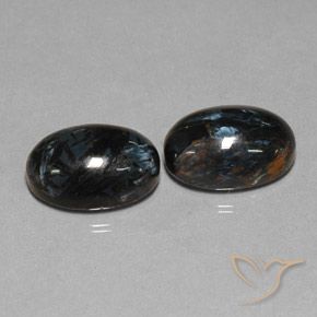 12.68 ct Oval Pietersite, 14.1 x 10.1 mm From China, Photo A
