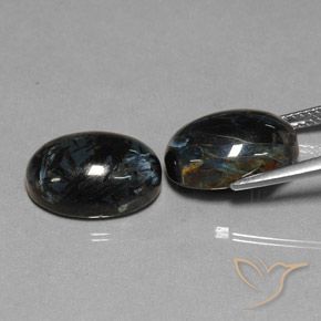 Pietersite Gemstones in 14 x 10 mm (calibrated) Size for Sale, Pietersite Stones in Black Color