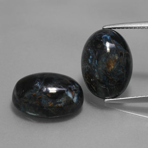 12.69 ct Multicolor Pietersite Gemstone, Pietersite Gem in Oval Cabochon Shape for Sale.