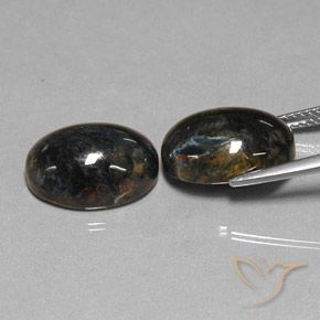 Pietersite Gemstones in 14 x 10 mm (calibrated) Size for Sale, Pietersite Stones in Black Color
