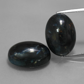 Black Pietersite Gem - 6.1ct Oval Cabochon (ID: 277576)