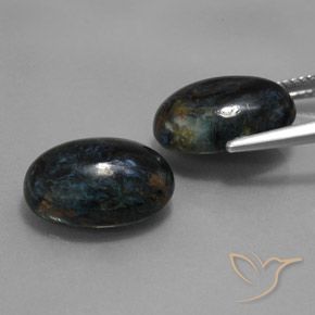 Pietersite Gemstones in 14 x 10 mm (calibrated) Size for Sale, Pietersite Stones in Black Color