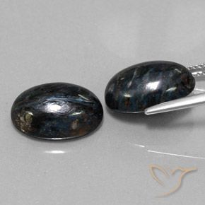 Pietersite Gemstones in 14 x 10 mm (calibrated) Size for Sale, Pietersite Stones in Black Color