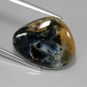 13.40 ct Multicolor Pietersite Gemstone, Pietersite Gem in Fancy Cabochon Shape for Sale.