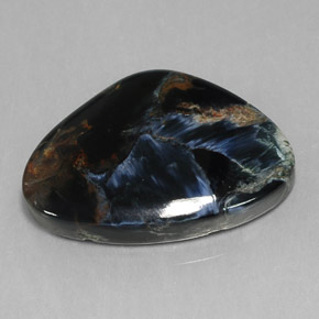 16.51 ct Black Pietersite Stone, Natural Pietersite in Fancy Cabochon Shape for Sale