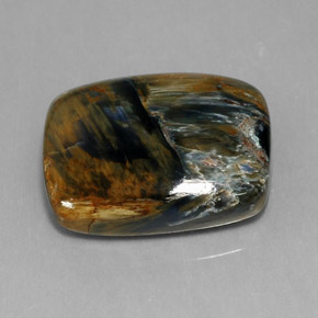 18.44 ct Multicolor Pietersite Stone, Natural Pietersite in Cushion Cabochon Shape for Sale