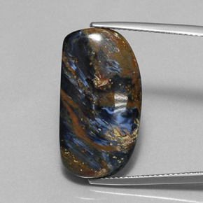 17.00 ct Multicolor Pietersite Gemstone, Pietersite Gem in Fancy Cabochon Shape for Sale.