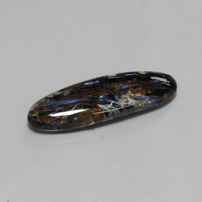 10.84 ct Multicolor Pietersite Stone, Natural Pietersite in Oval Cabochon Shape for Sale