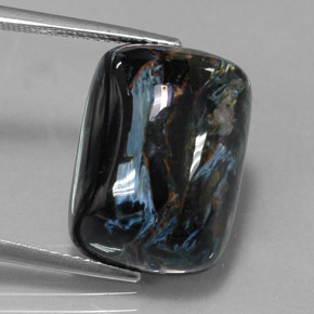 14.81 ct Multicolor Pietersite Stone, Natural Pietersite in Cushion Cabochon Shape for Sale