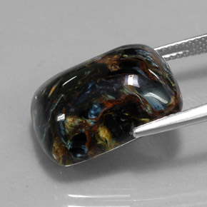 Pietersite Gemstone in 18.1 x 13.2 mm Size for Sale, Pietersite Stone in Multicolor Color
