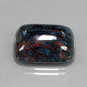 14.74 ct Multicolor Pietersite Gemstone, Pietersite Gem in Cushion Cabochon Shape for Sale.