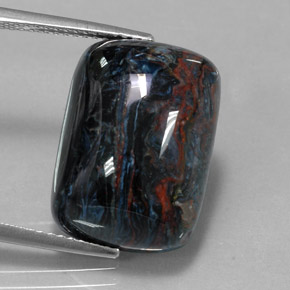 14.74 ct Multicolor Pietersite Stone, Natural Pietersite in Cushion Cabochon Shape for Sale