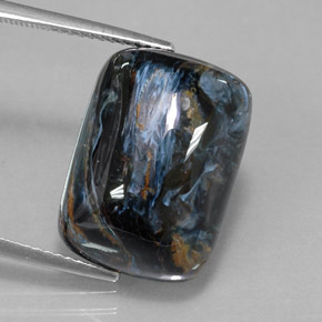 14.51 ct Multicolor Pietersite Gemstone, Pietersite Gem in Cushion Cabochon Shape for Sale.