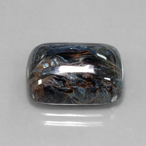 16.04 ct Multicolor Pietersite Stone, Natural Pietersite in Cushion Cabochon Shape for Sale