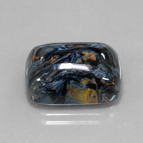15.34 ct Multicolor Pietersite Gemstone, Pietersite Gem in Cushion Cabochon Shape for Sale.