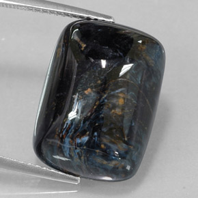 14.80 ct Multicolor Pietersite Gemstone, Pietersite Gem in Cushion Cabochon Shape for Sale.