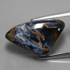 7.45 ct Multicolor Pietersite Gemstone, Pietersite Gem in Fancy Cabochon Shape for Sale.