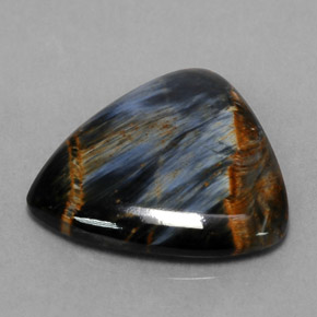 4.01 ct Multicolor Pietersite Gemstone, Pietersite Gem in Trillion Cabochon Shape for Sale.