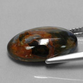 Pietersite Gemstone in 16.1 x 9.1 mm Size for Sale, Pietersite Stone in Multicolor Color