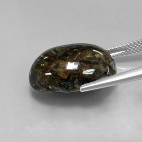 Pietersite Gemstone in 18 x 13 mm (calibrated) Size for Sale, Pietersite Stone in Multicolor Color
