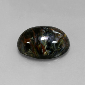 12.53 ct Multicolor Pietersite Stone, Natural Pietersite in Oval Cabochon Shape for Sale