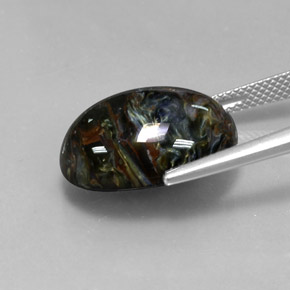 Pietersite Gemstone in 18 x 13 mm (calibrated) Size for Sale, Pietersite Stone in Multicolor Color