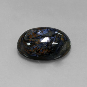 12.63 ct Multicolor Pietersite Stone, Natural Pietersite in Oval Cabochon Shape for Sale