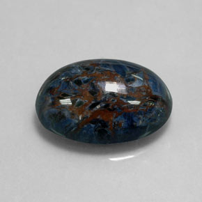 12.59 ct Multicolor Pietersite Stone, Natural Pietersite in Oval Cabochon Shape for Sale