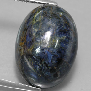 12.62 ct Multicolor Pietersite Gemstone, Pietersite Gem in Oval Cabochon Shape for Sale.