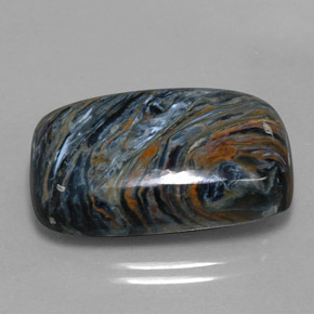 22.09 ct Multicolor Pietersite Stone, Natural Pietersite in Baguette Cabochon Shape for Sale